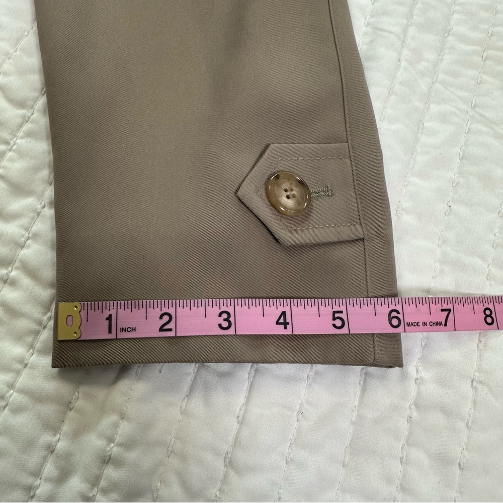 Gallery Women's Tan Belted Trench Coat With Pockets - Picture 14 of 15